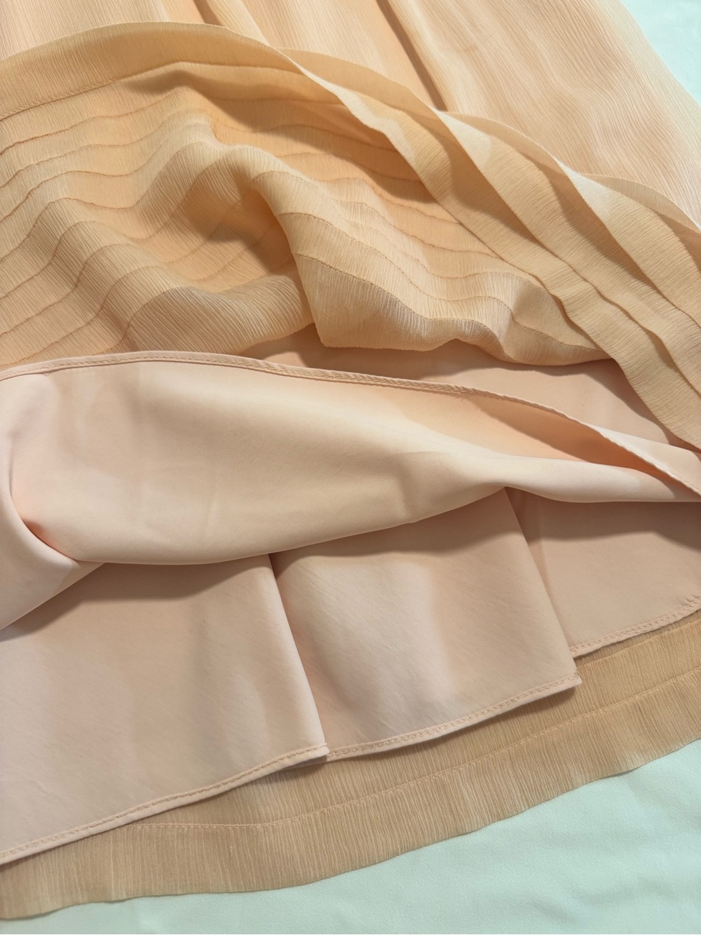 J. Crew 100% Silk Dress Peach Strapless Lined Size 6 - Picture 12 of 14